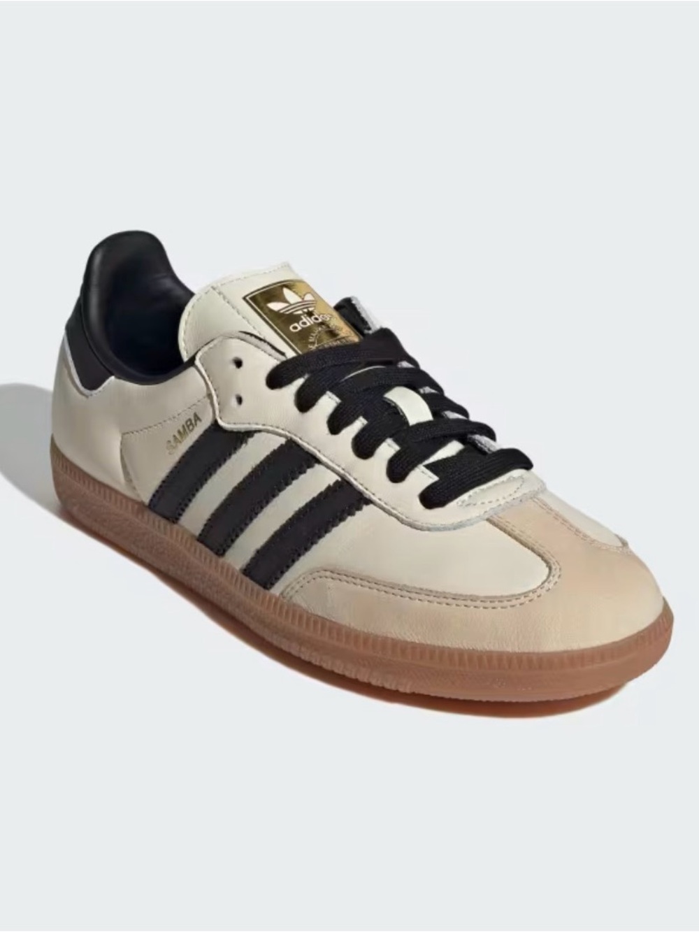 Adidas Samba OG Shoes Beige and Black